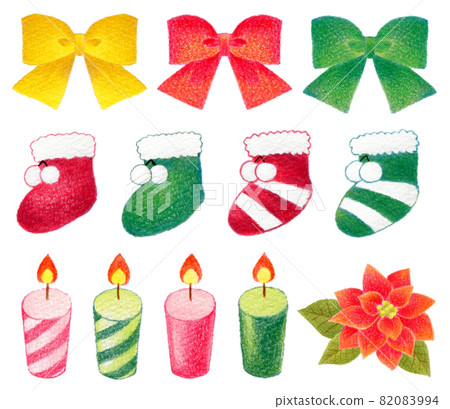 Christmas accessory color pencil drawing set 82083994