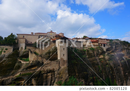 Superb view of the Meteora Monasteries, a World Complex Heritage Site Superb view of the Meteora Monasteries, a World Complex Heritage Site 82085128