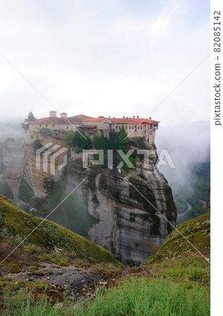Superb view of the Meteora Monasteries, a World Complex Heritage Site Superb view of the Meteora Monasteries, a World Complex Heritage Site 82085142