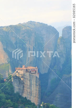 Superb view of the Meteora Monasteries, a World Complex Heritage Site Superb view of the Meteora Monasteries, a World Complex Heritage Site 82085165