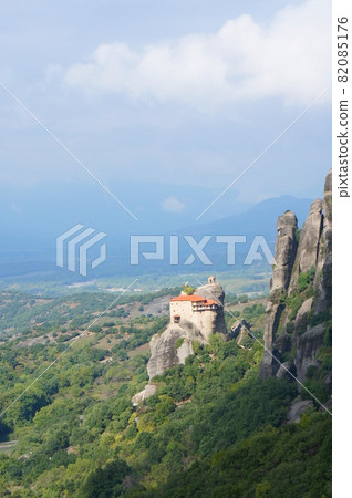 Superb view of the Meteora Monasteries, a World Complex Heritage Site Superb view of the Meteora Monasteries, a World Complex Heritage Site 82085176