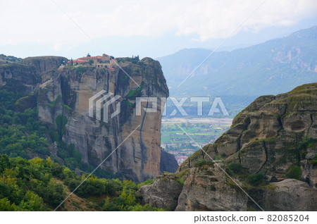 Superb view of the Meteora Monasteries, a World Complex Heritage Site Superb view of the Meteora Monasteries, a World Complex Heritage Site 82085204