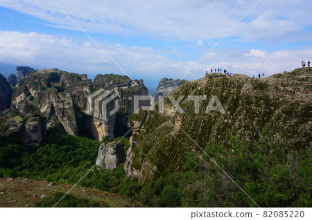 Superb view of the Meteora Monasteries, a World Complex Heritage Site 82085220