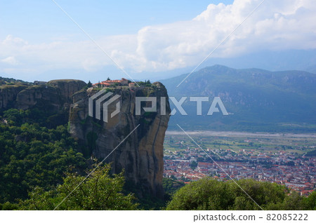 Superb view of the Meteora Monasteries, a World Complex Heritage Site Superb view of the Meteora Monasteries, a World Complex Heritage Site 82085222
