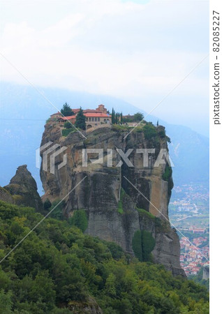 Superb view of the Meteora Monasteries, a World Complex Heritage Site Superb view of the Meteora Monasteries, a World Complex Heritage Site 82085227