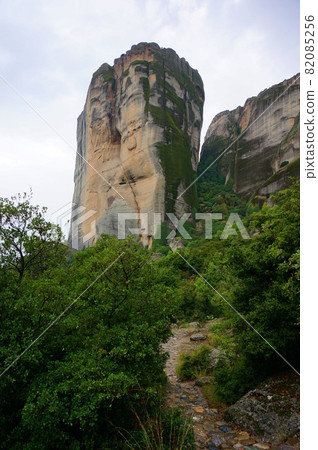Superb view of the Meteora Monasteries, a World Complex Heritage Site Superb view of the Meteora Monasteries, a World Complex Heritage Site 82085256