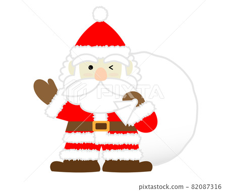 聖誕老人在聖誕節眨眼 82087316