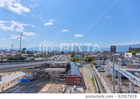 Overpass construction site September 2019 Matsumoto City, Nagano Prefecture 82087919
