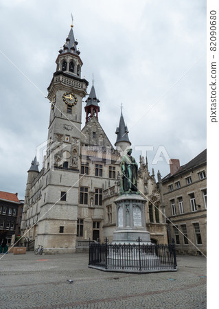 Belgium, The belfry and the alderman's house in Aalst Belgium, The belfry and the alderman's house in Aalst 82090680