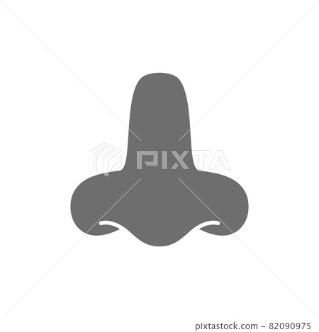 Vector nose, scent, smell, aroma grey icon. Vector nose, scent, smell, aroma grey icon. 82090975