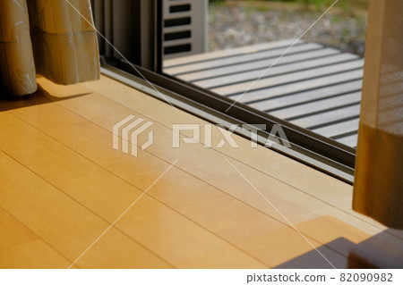 Tanned flooring image before remodeling of a house Photo material 82090982