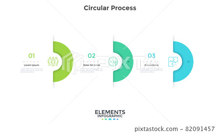 Modern Infographic Vector Template - Stock Illustration [82091457] - PIXTA