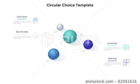 Modern Infographic Vector Template - Stock Illustration [82091616] - PIXTA