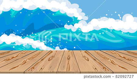 藍色海浪 82092727