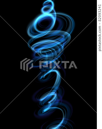 Light blue rotating line - Stock Illustration [82093241] - PIXTA