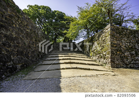 Hikone Castle Stone steps to Kanemaru, Hikone City, Shiga Prefecture 82093506