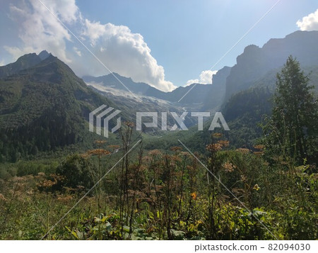 Summer mountain valley canyon panorama 82094030
