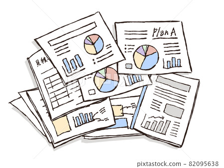 A large number of simple hand-painted documents A large number of simple hand-painted documents 82095638