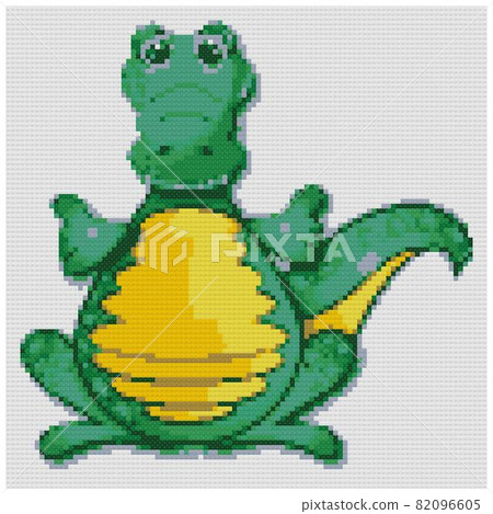Cartoon animal crocodile on white background. Illustration for the children. Cartoon animal crocodile on white background. Illustration for the children. 82096605