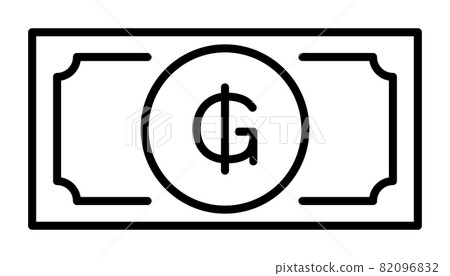 Paraguayan Guarani banknote vector illustration Paraguayan Guarani banknote vector illustration 82096832