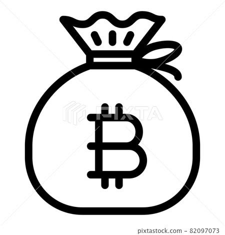 Bitcoin bag vector illustration 82097073