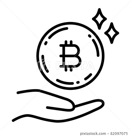 Bitcoin hand to receive coins 82097075