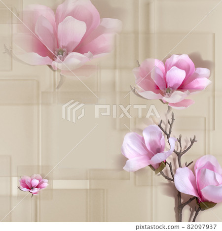 transparent glass plate abstract background 3d render 82097937