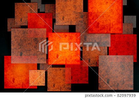Lava stone plates abstract background 3d render 82097939