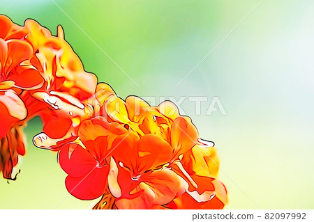 Pastel style "Geranium flower" illustration image Pastel style "Geranium flower" illustration image 82097992