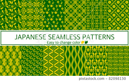 Japanese pattern seamless pattern set 82098130