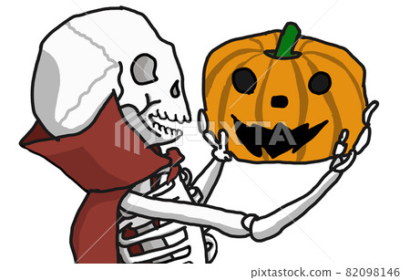 Pumpkin and skeleton Pumpkin and skeleton 82098146