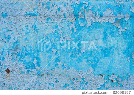 Rusty surface texture. Peeling blue paint. Background Rusty surface texture. Peeling blue paint. Background 82098197