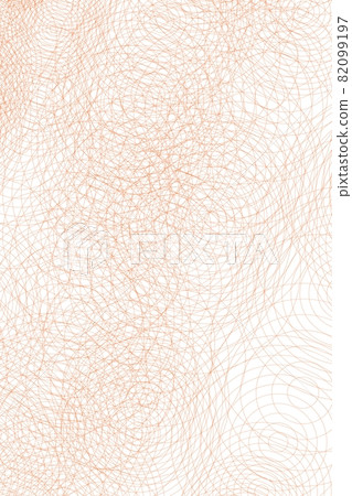 multiple circle spiral shapes in orange color mixing on white background, abstract wallpaper design 82099197