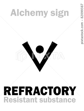 Alchemy Alphabet: REFRACTORY (< Refractarius "obstinate", Inviolabilis flammis, ignibus impervius), Fireproof, Ovenproof -- material resistant to high temperature or chemical attack, retains strength. Alchemy Alphabet: REFRACTORY (< Refractarius "obstinate", Inviolabilis flammis, ignibus impervius), Fireproof, Ovenproof -- material resistant to high temperature or chemical attack, retains strength. 82099387