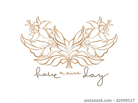 Vector frame. Vintage invite. Art deco pattern. Nature symbol 82099527