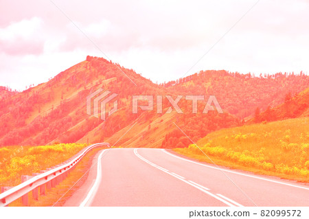Vacation roadtrip landscape. Altai mountains. Multa region. Vacation roadtrip landscape. Altai mountains. Multa region. 82099572