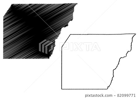 Montezuma County, Colorado (U.S. county, United States of America,USA, U.S., US) map vector illustration, scribble sketch Montezuma map 82099771