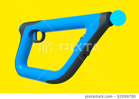 Virtual reality controllers for online and cloud gaming on yellow background Virtual reality controllers for online and cloud gaming on yellow background 82099780