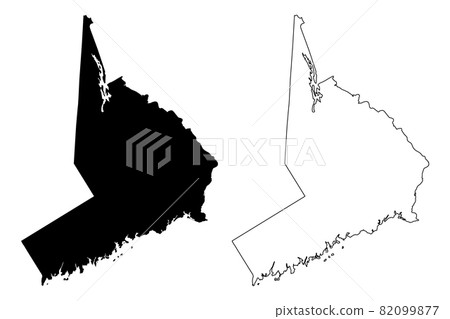 Fairfield County, Connecticut (U.S. county, United States of America,USA, U.S., US) map vector illustration, scribble sketch Fairfield map 82099877