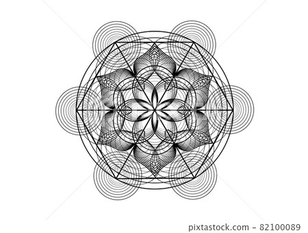 Seed of life symbol Sacred Geometry. Logo icon Geometric mystic mandala of alchemy esoteric Flower of Life. Vector black lines, Yantra, chakra or lotus divine meditative amulet isolated on white Seed of life symbol Sacred Geometry. Logo icon Geometric mystic mandala of alchemy esoteric Flower of Life. Vector black lines, Yantra, chakra or lotus divine meditative amulet isolated on white 82100089