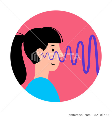 Human hearing icon - Stock Illustration [82101382] - PIXTA