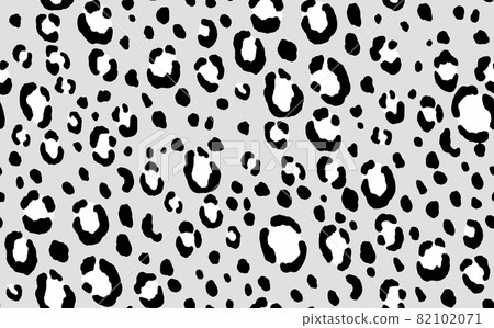 Abstract modern leopard seamless pattern. Animals trendy background. Grey and black decorative vector stock illustration for print, card, postcard, fabric, textile. Modern ornament of stylized skin Abstract modern leopard seamless pattern. Animals trendy background. Grey and black decorative vector stock illustration for print, card, postcard, fabric, textile. Modern ornament of stylized skin 82102071