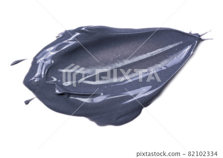 Natural clay mask isolated on white. Makeup product sample 82102334