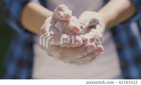 wash hands with soap close-up, foam the gel to remove dirt, cleanse the pores of the skin from viros microbes, healthcare, follow a healthy lifestyle, coronavirus, hand care with disinfectants wash hands with soap close-up, foam the gel to remove dirt, cleanse the pores of the skin from viros microbes, healthcare, follow a healthy lifestyle, coronavirus, hand care with disinfectants 82103322
