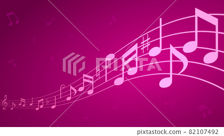 Background design of staff and notes Gradation Background design of staff and notes Gradation 82107492