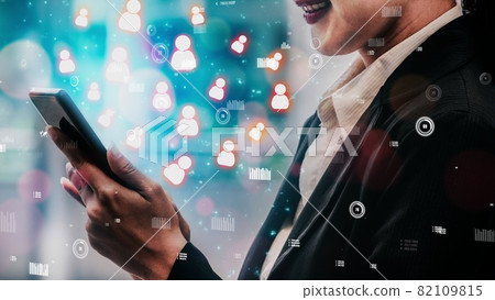 Human Resources and People Networking conceptual 82109815