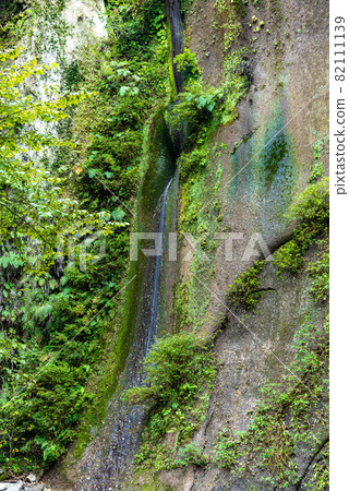 湯布川溪谷，靠近心輕渡入口的小瀑布 82111139