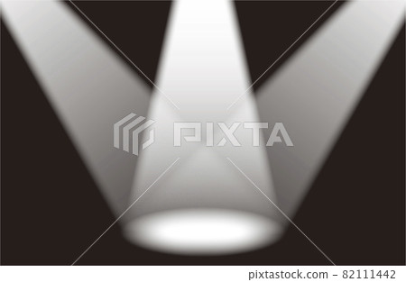 Spotlight on black background. Image of result announcement. 82111442