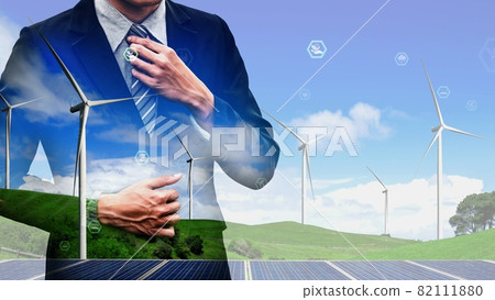 Conceptual environmental conservation and sustainable ESG development Conceptual environmental conservation and sustainable ESG development 82111880