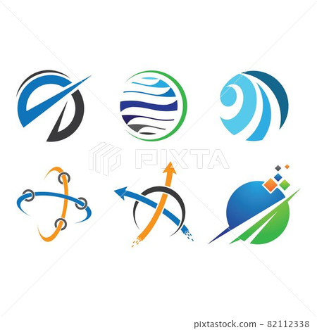 Global logo tech vector icon illustration - Stock Illustration ...